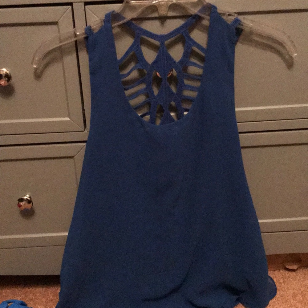 Blue tank top